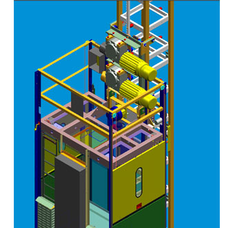 Gear and pinion elevator